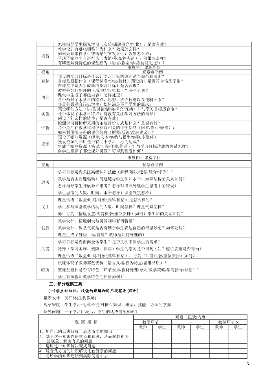 课堂观察框架与工具_第3页