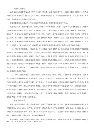 各种文体教学