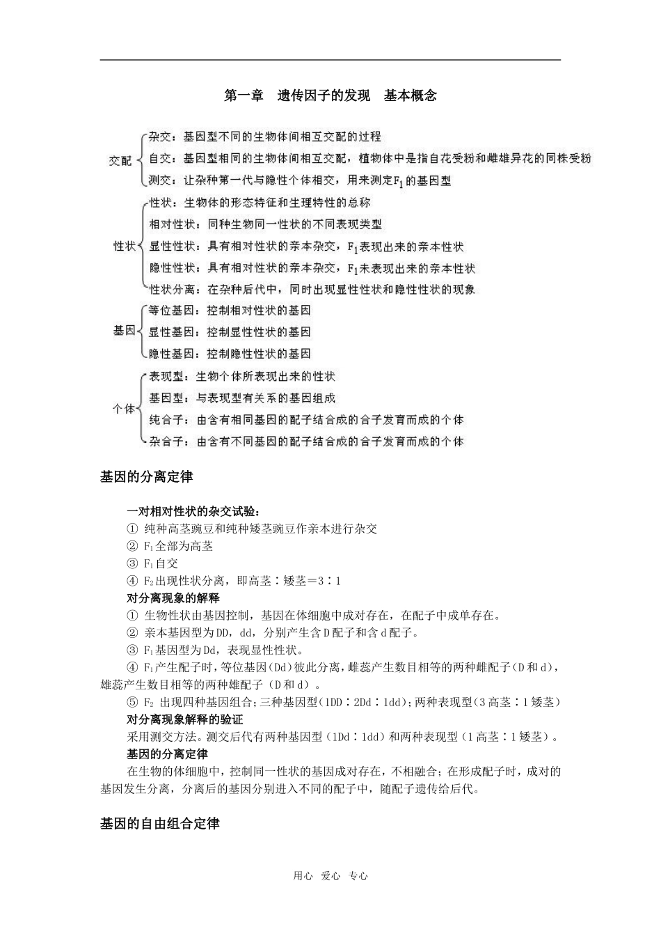 第一章　遗传因子的发现　例题分析_第1页