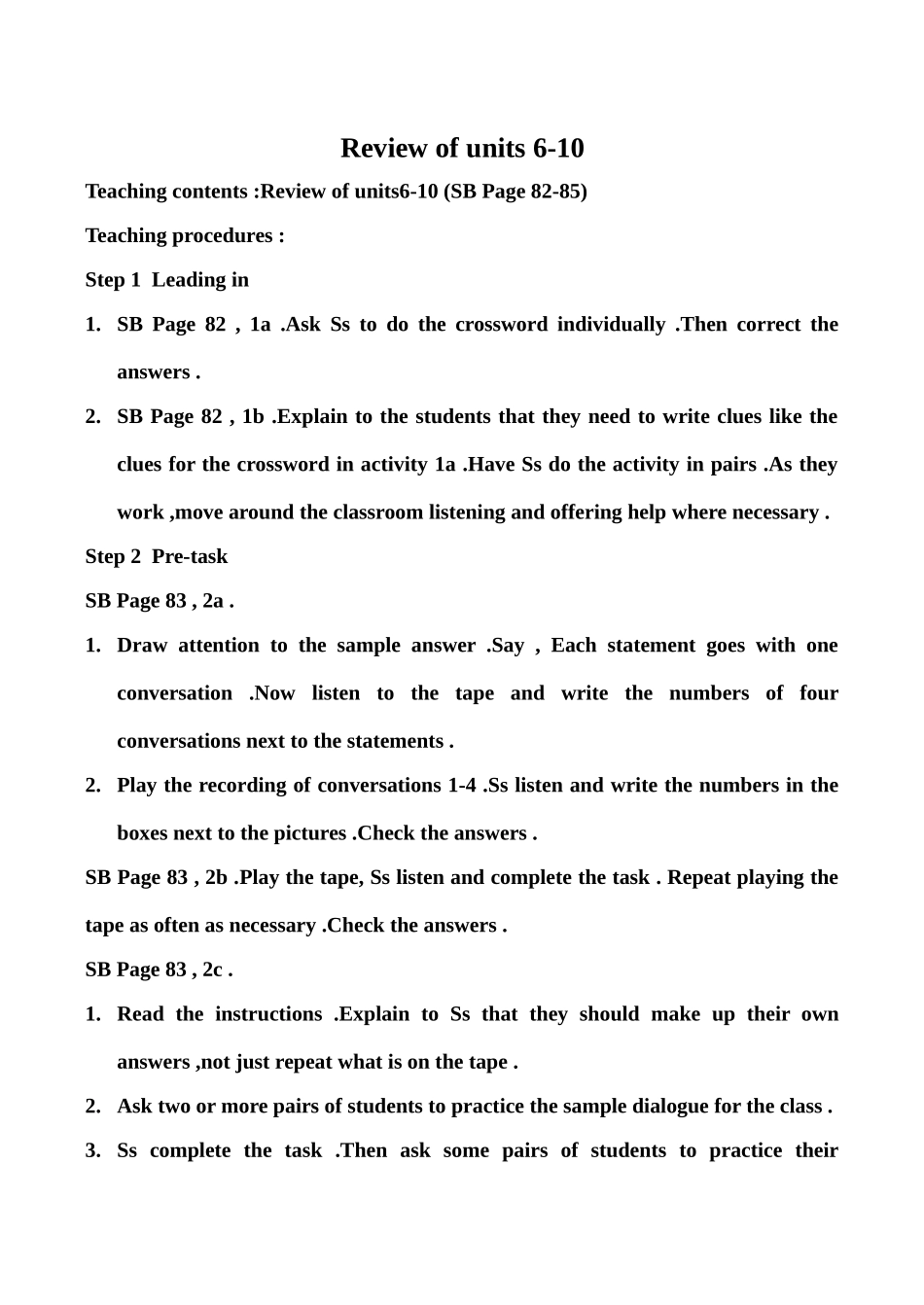 八年级英语Review of units 6-10新人教版_第1页