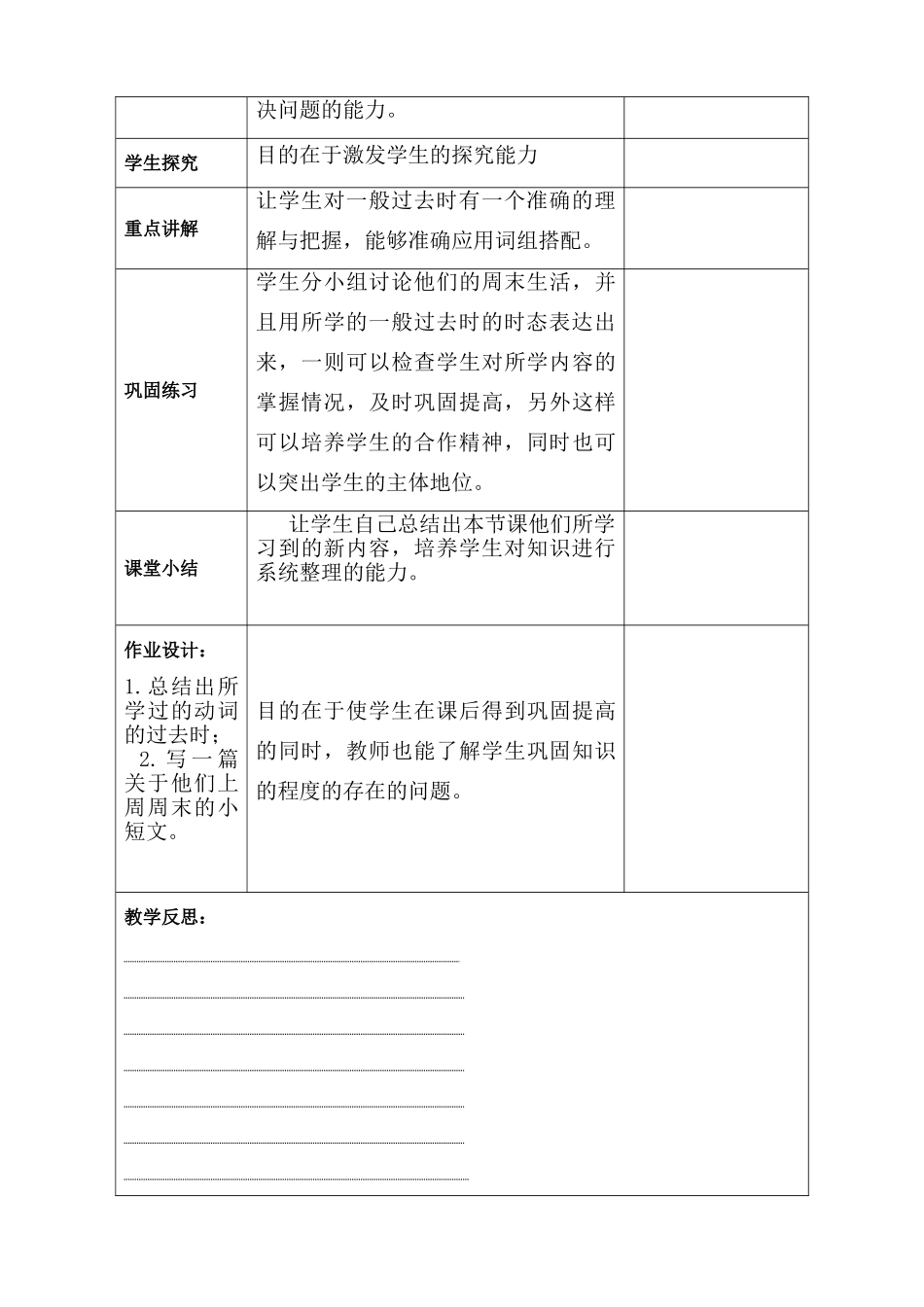 七年级英语下册Unit9 How was your weekend？教案 人教新目标版_第2页