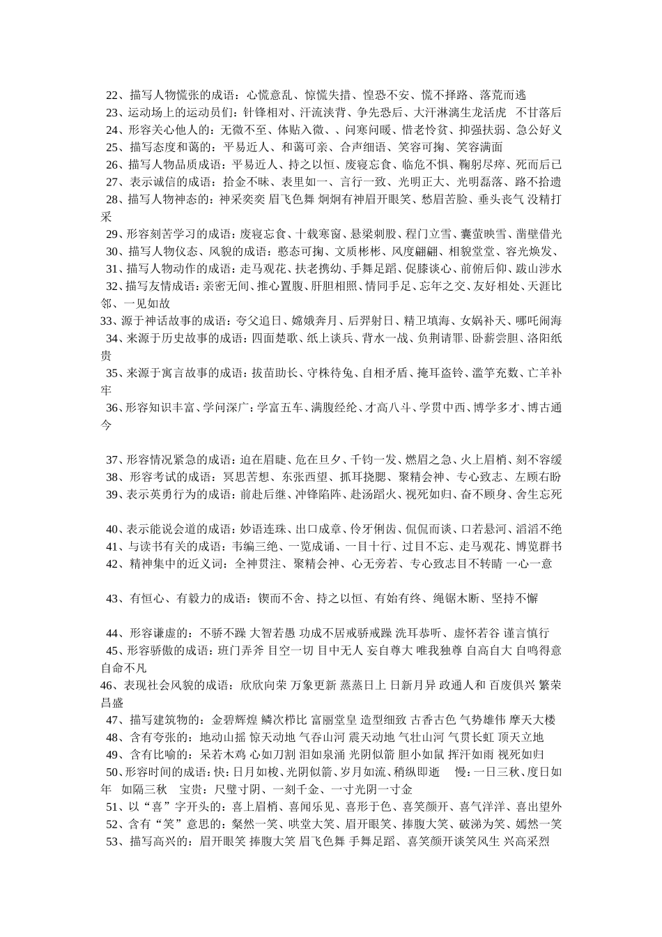 六年级四字词语复习_第2页