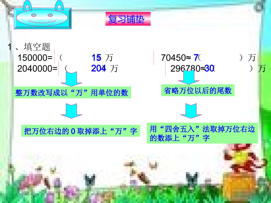 亿以上数的改写和省略课件_第2页