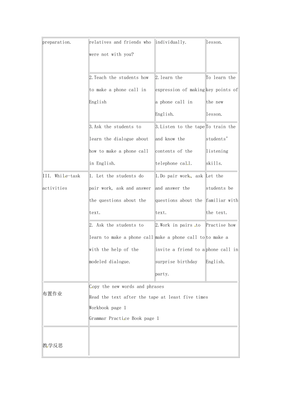 七年级英语下册 Module 1 Unit 1 A surprise birthday party Period 1教案 上海牛津版_第3页