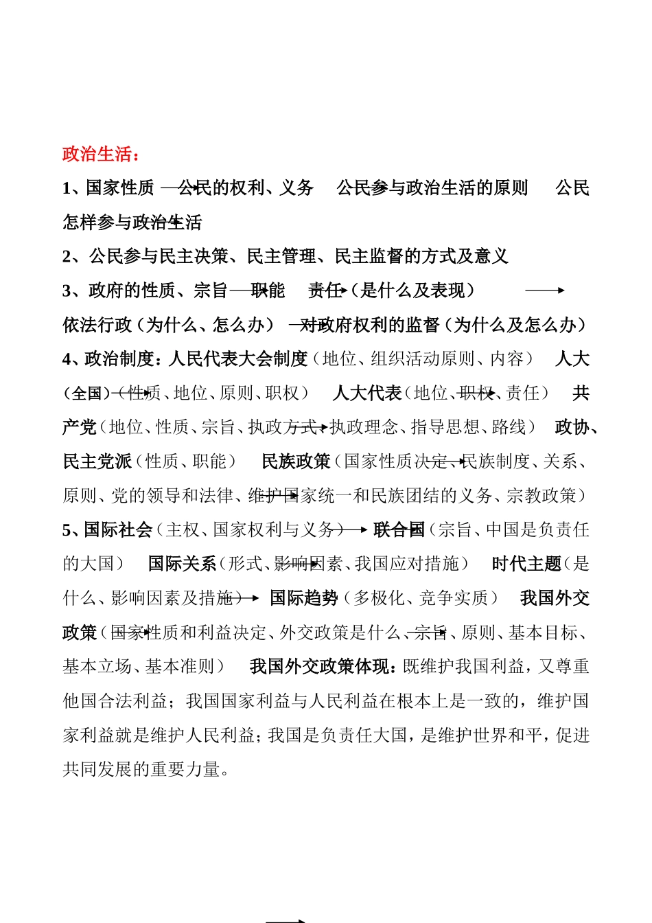 经济生活主观题必背考点_第3页