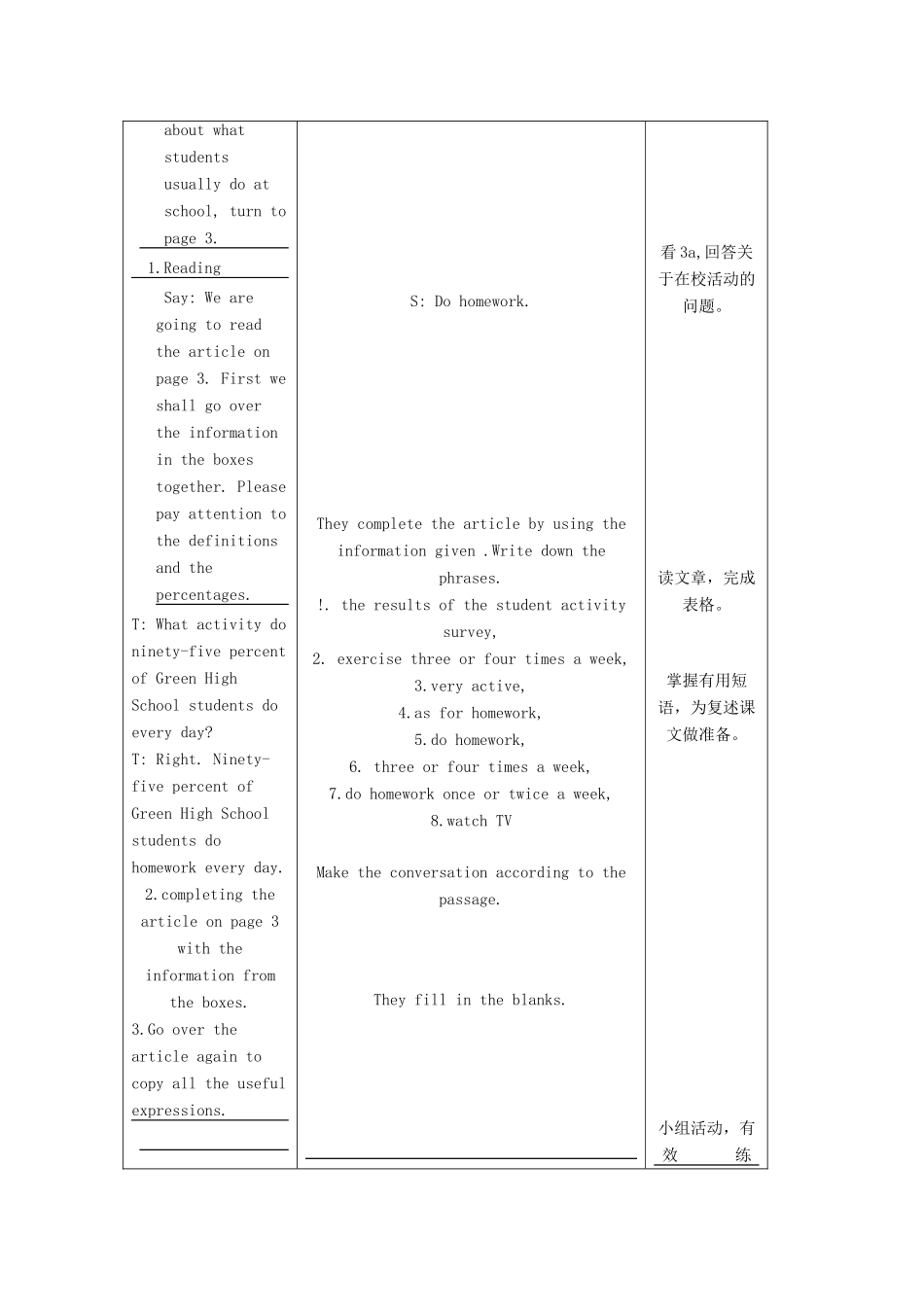 八年级英语上册 Unit 1示范教案（3） 人教新目标版_第2页