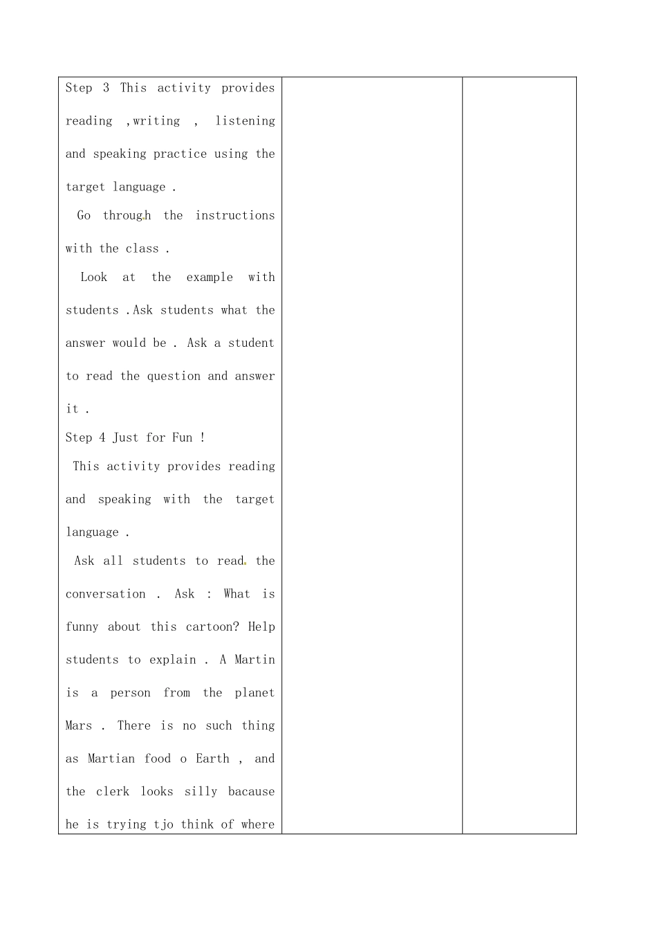 吉林省四平市第十七中学九年级英语全册《Unit 11 Could you please tell me where the restrooms are》（第6课时）教案 人教新目标版_第3页