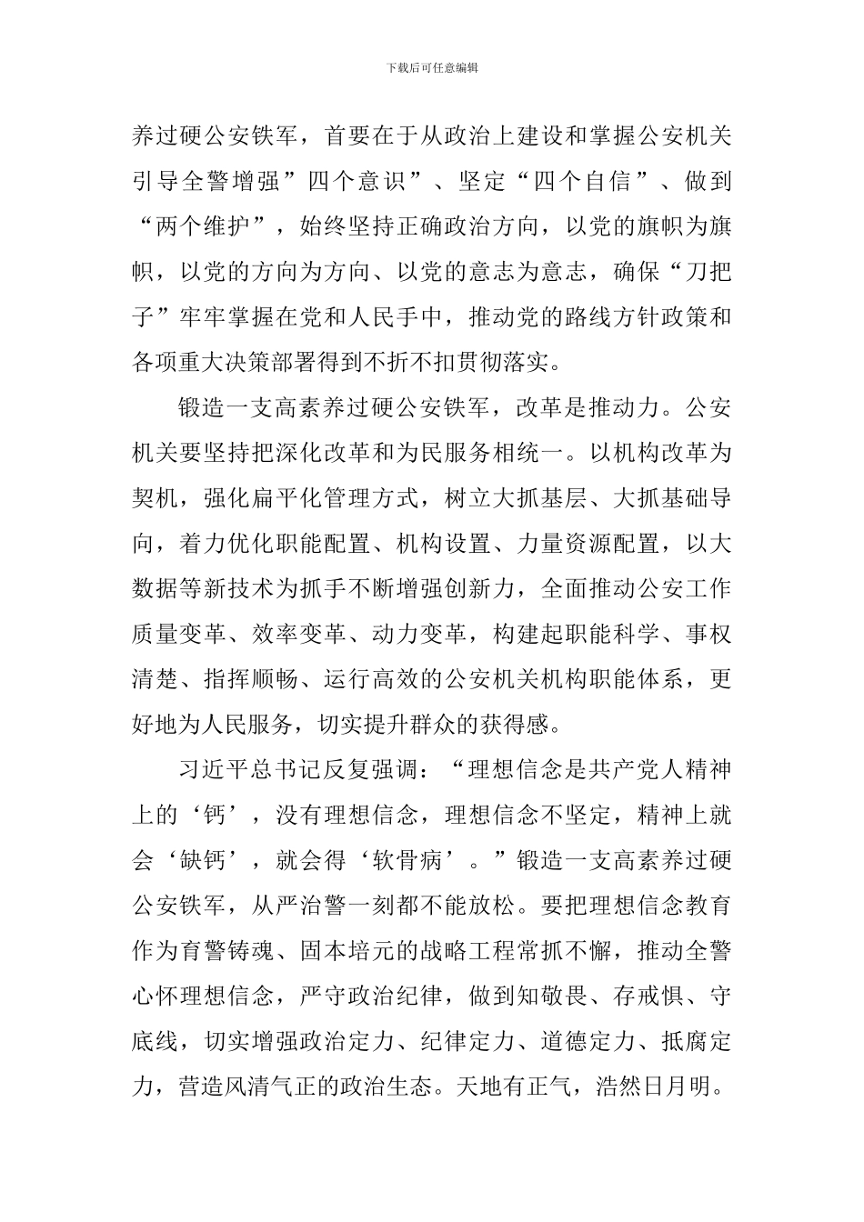 老师学习习总书记全国公安工作会议重要讲话精神心得体会3篇_第2页
