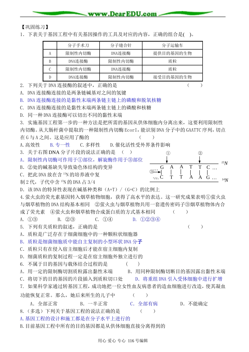 DNA重组技术的基本工具_第3页
