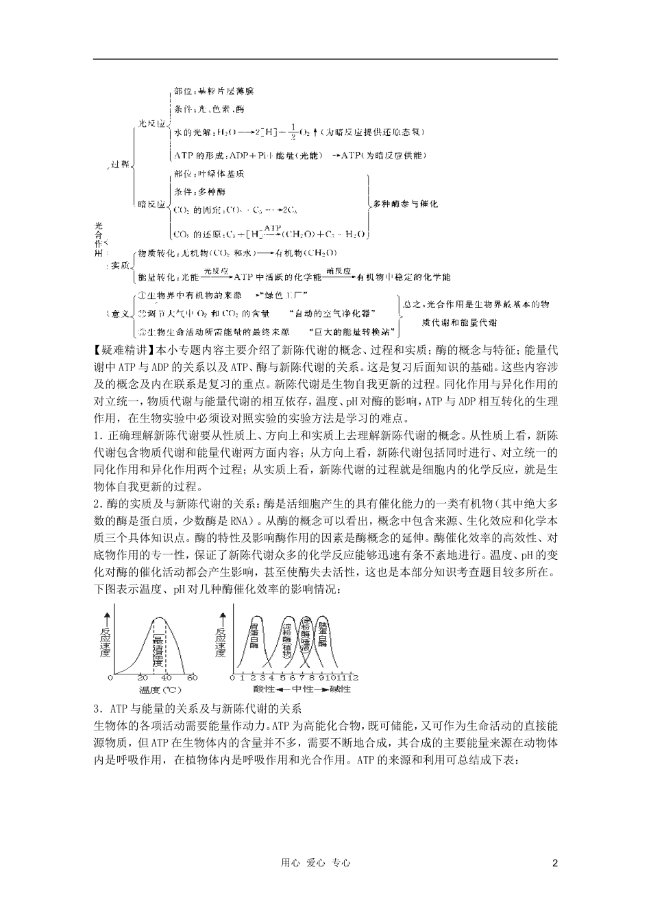 高中生物 第3章 酶、ATP、光合作用全套导学案 新人教版必修1_第2页