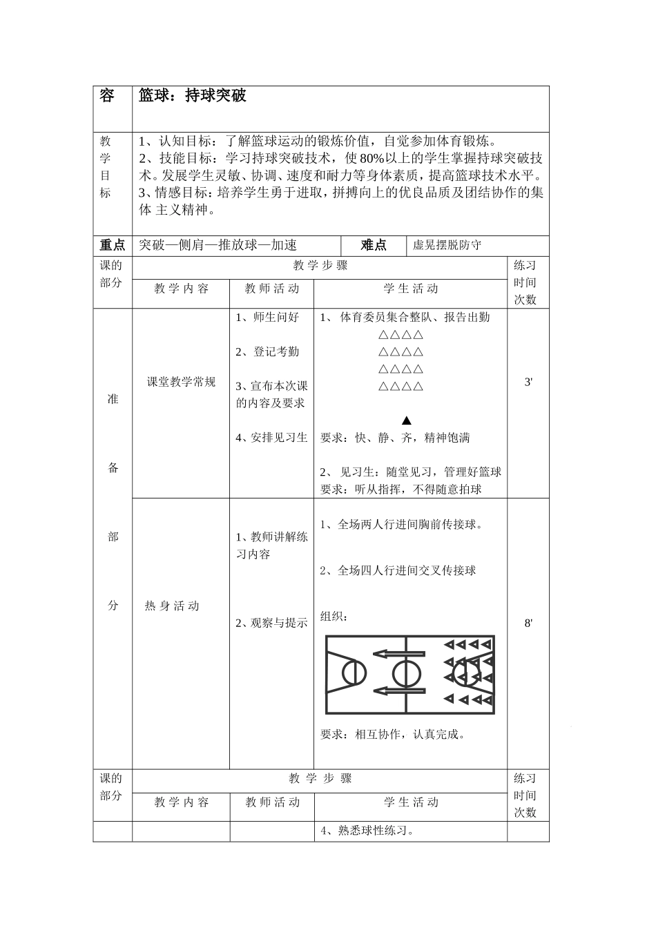 持球突破技术教学设计_第3页