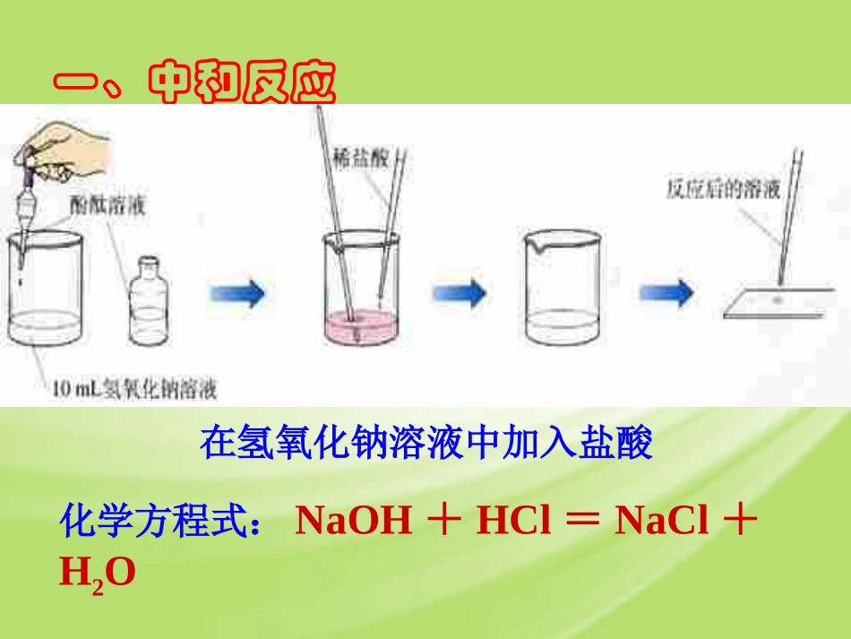 广东省珠海十中九年级化学下册《10.2 酸和碱的中和反应（第一课时）》课件 新人教版_第3页