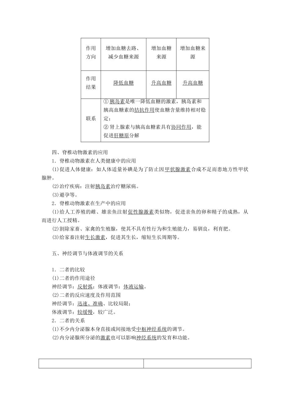 高考生物一轮复习 第八单元 生命活动的调节 第三讲 激素调节及其与神经调节的关系学案 新人教版-新人教版高三全册生物学案_第3页