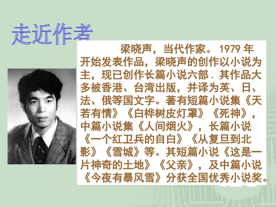 《慈母情深》课件_第3页