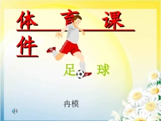 初中体育课《足球》PPT课件