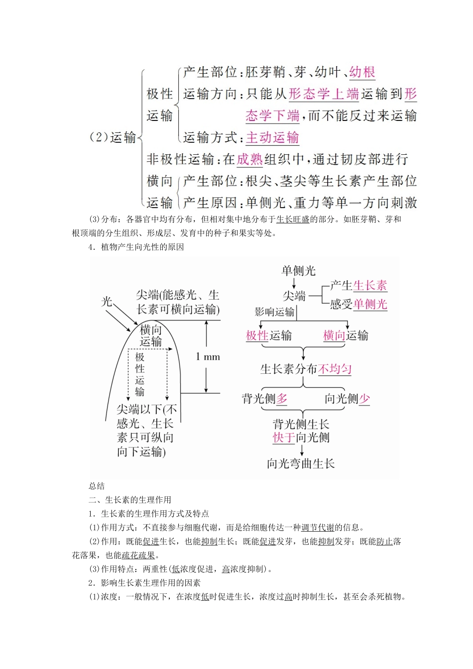 （全国版）高考生物一轮复习 第29讲 植物激素调节培优学案-人教版高三全册生物学案_第3页
