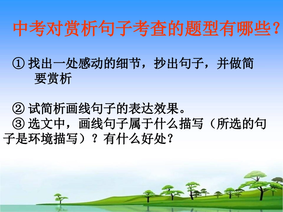 记叙文句子赏析_第3页