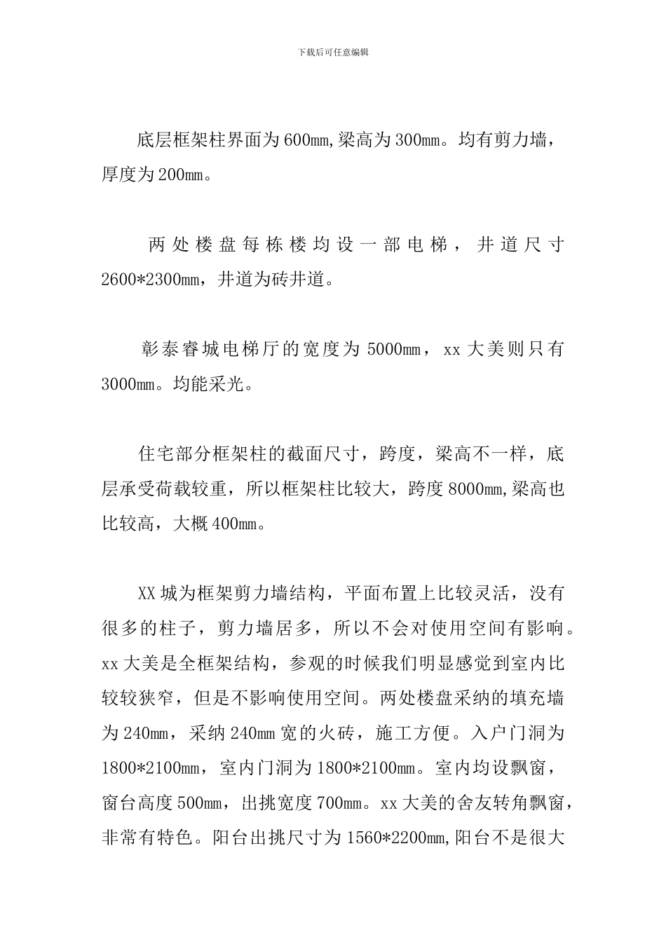 2024建筑专业见习报告2000字_第3页