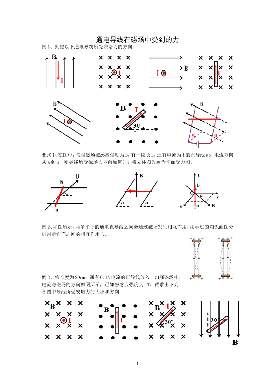 通电导线在磁场中受到的力_第1页
