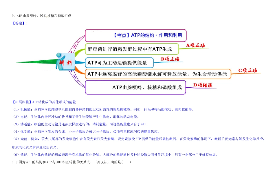 高中生物 1 5.2 ATP教材图解学案 新人教版必修1-新人教版高一必修1生物学案_第3页