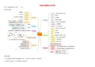 高中生物 1 5.2 ATP教材图解学案 新人教版必修1-新人教版高一必修1生物学案