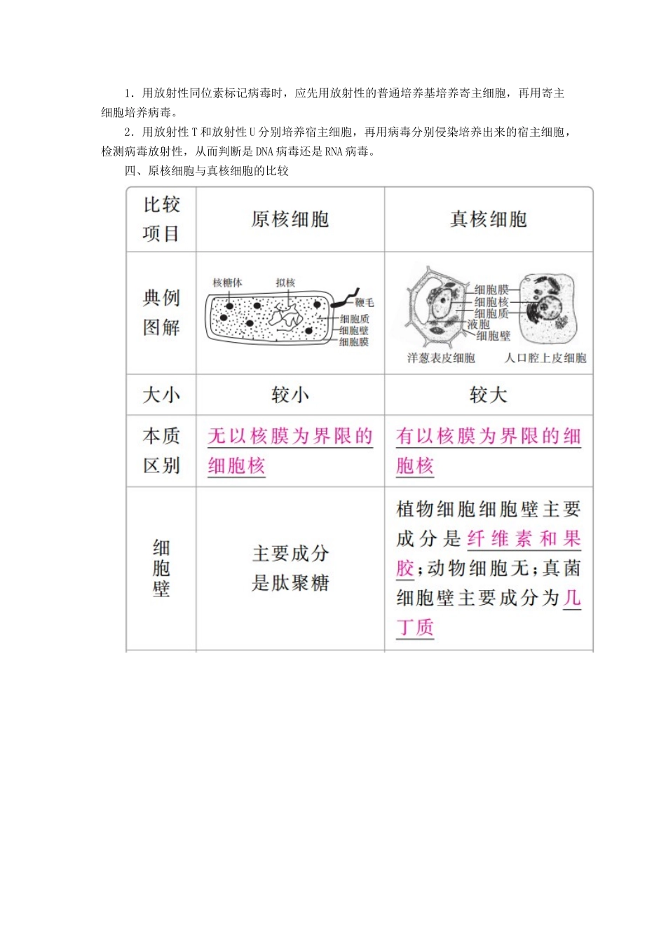 （全国版）高考生物一轮复习 第1讲 走近细胞培优学案-人教版高三全册生物学案_第2页