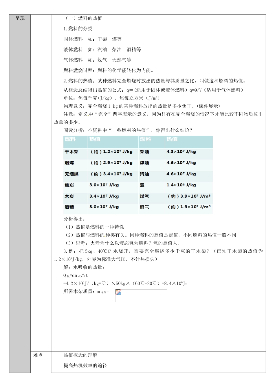 吉林省长春市九年级物理全册 14.1 热机 热机的效率教案 （新版）新人教版-（新版）新人教版初中九年级全册物理教案_第2页