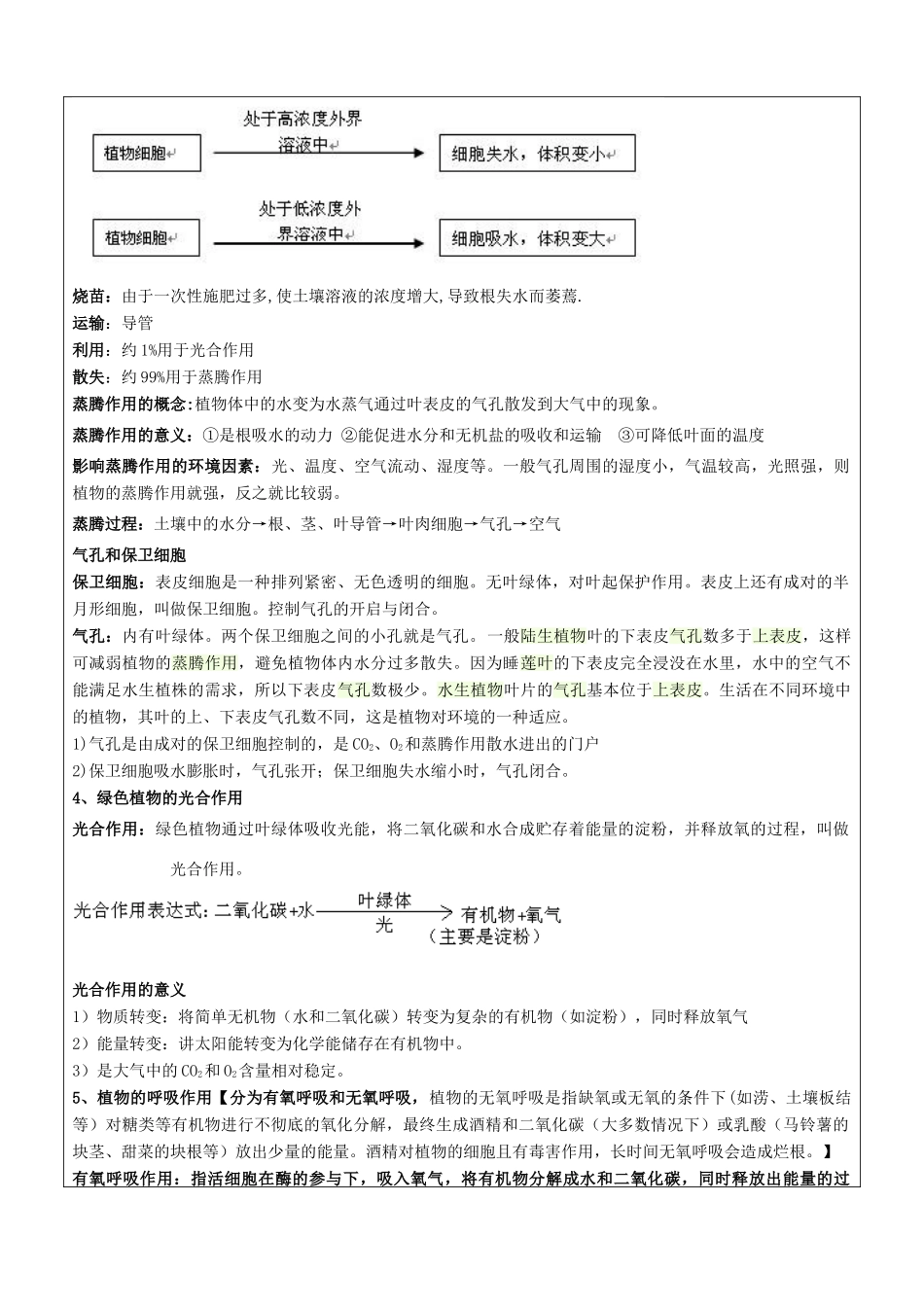 九年级科学上册 第20讲 八下生物总复习教案 浙教版-浙教版初中九年级上册自然科学教案_第3页
