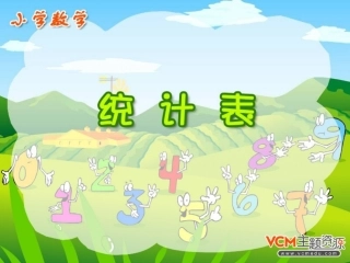 人教版二年级数学上册《统计表》PPT课件