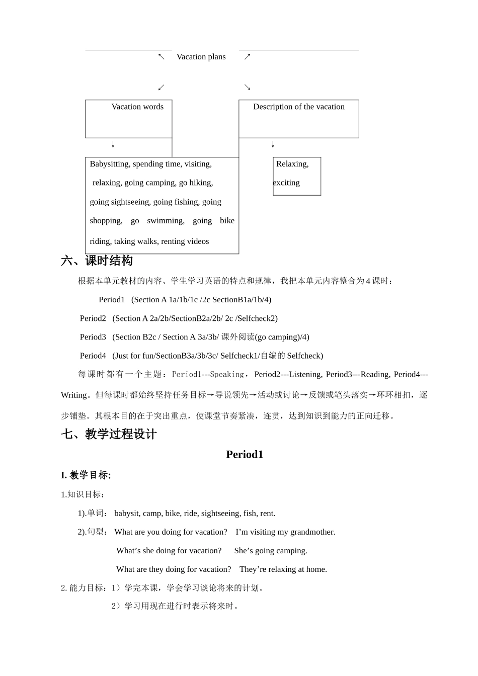 八年级英语上Unit3教案 人教新目标版_第3页