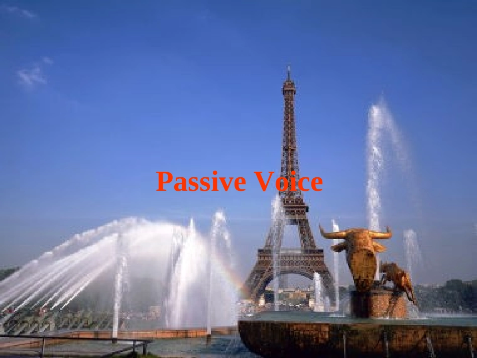 英语被动语态PPT_第1页