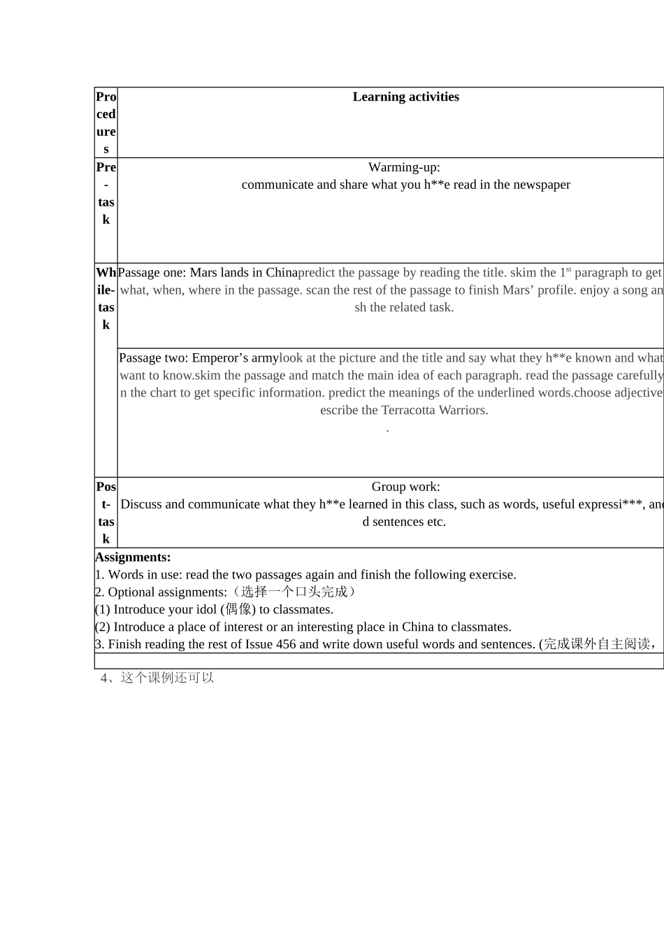 初中英语第五期课例作业_第2页