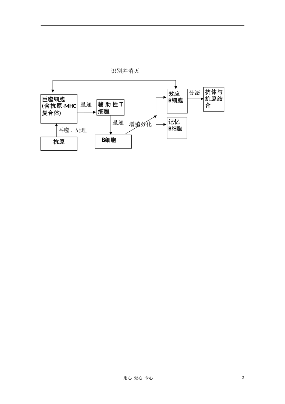 高中生物 3.2《特异性反应（免疫应答）》学案（1）浙科版必修3_第2页