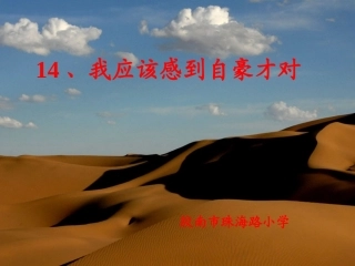 我应该感到自豪才对