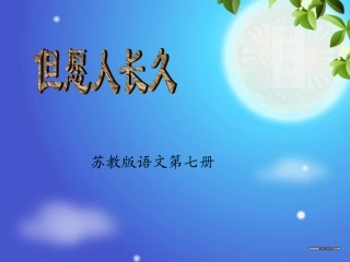 《但愿人长久》