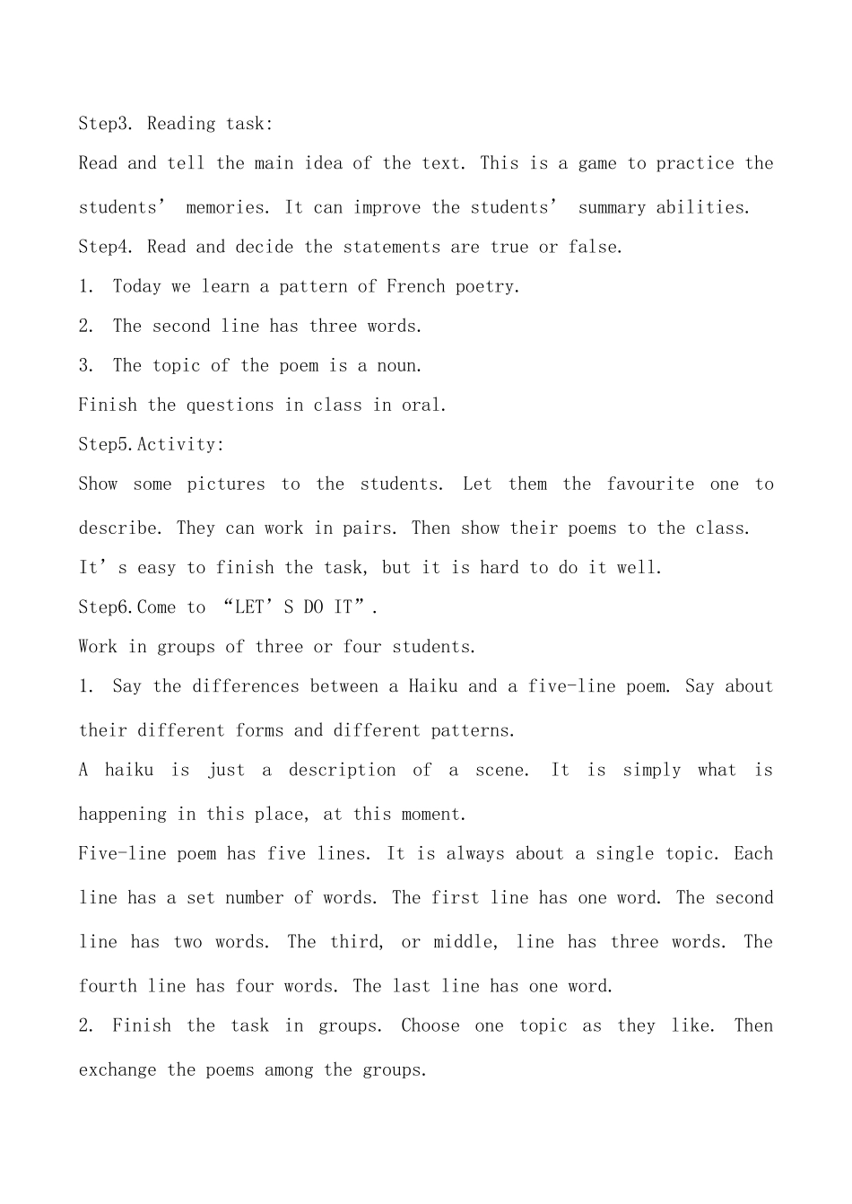 九年级英语下册Unit1 You Can Write Poetry Lesson6 Say It in Five冀教版_第2页