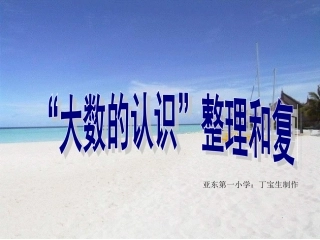 人教版四年级数学上册大数的认识整理复习