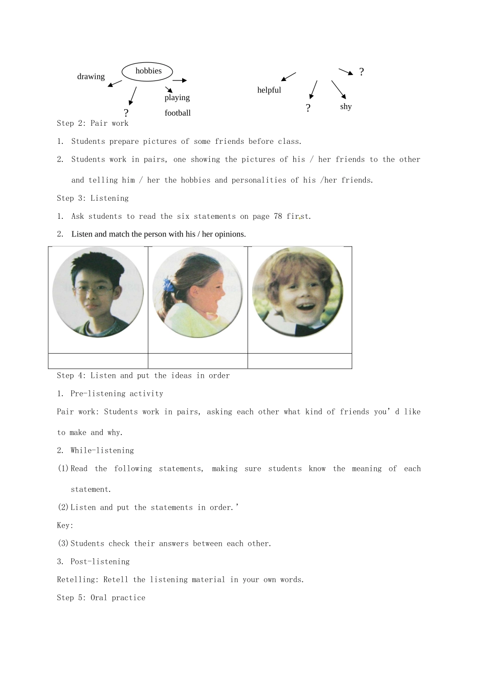 北京市窦店中学九年级英语《Unit 9 ChoicesPart I Listening and Speaking》教案 人教新目标版_第2页