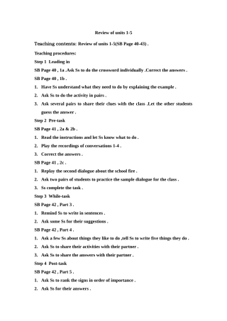 review of units 1-5