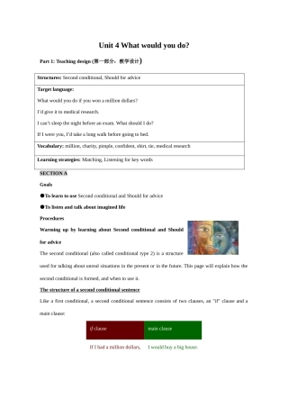 Unit 4 What would you do