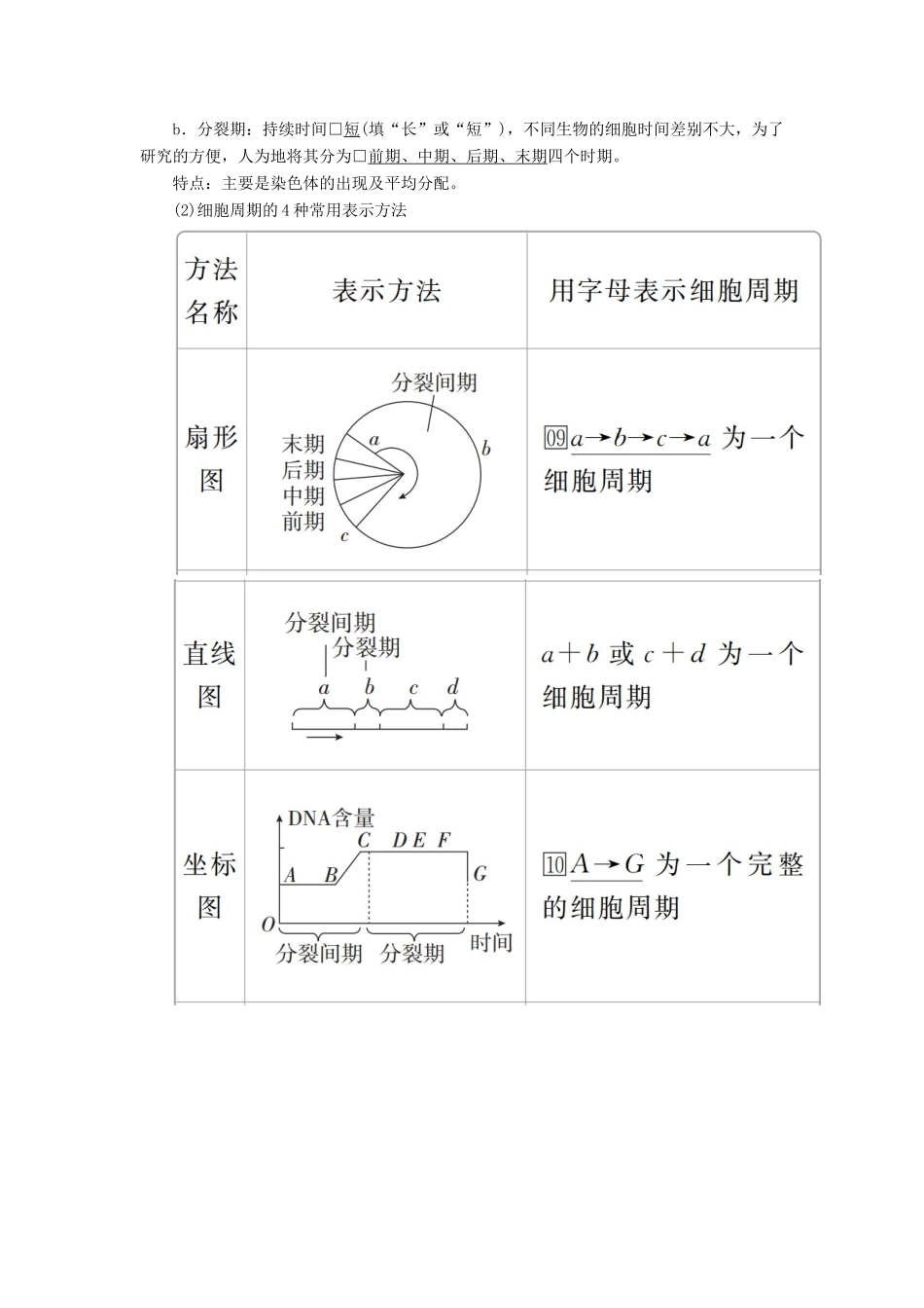 高考生物一轮复习 第4单元 细胞的生命历程 第11讲 细胞的有丝分裂学案（含解析）（必修1）-人教版高三必修1生物学案_第2页