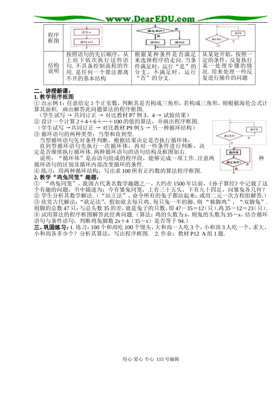 B1--1.1 算法与程序框图(3课时)_第3页