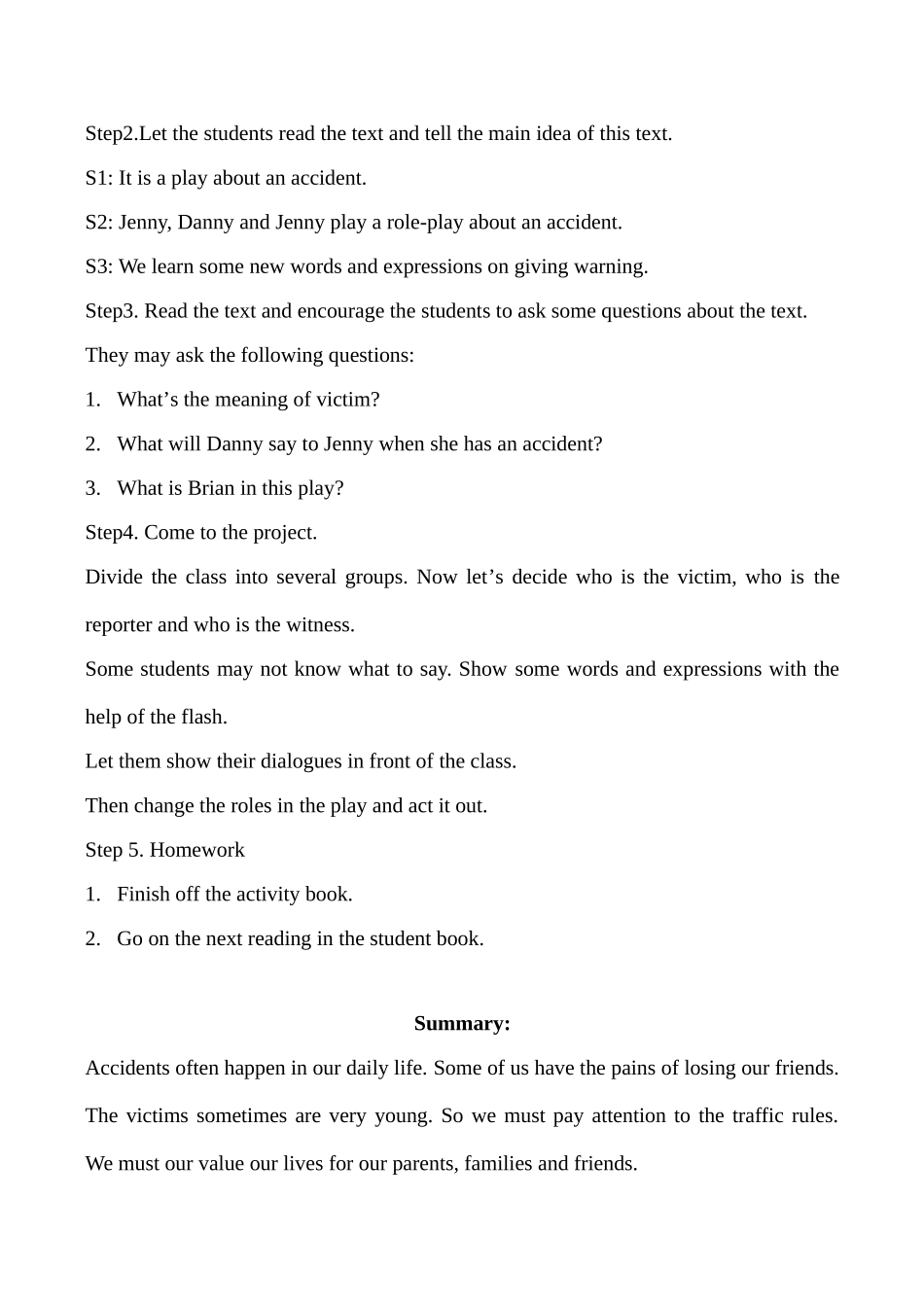 九年级英语上册Unit6 Accidents 1冀教版_第2页