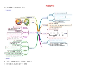 高中生物 1 3.2 细胞器 系统内的分工合作教材图解学案 新人教版必修1-新人教版高一必修1生物学案