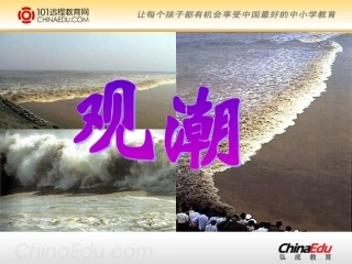 语文S版小学四上《观潮》课件