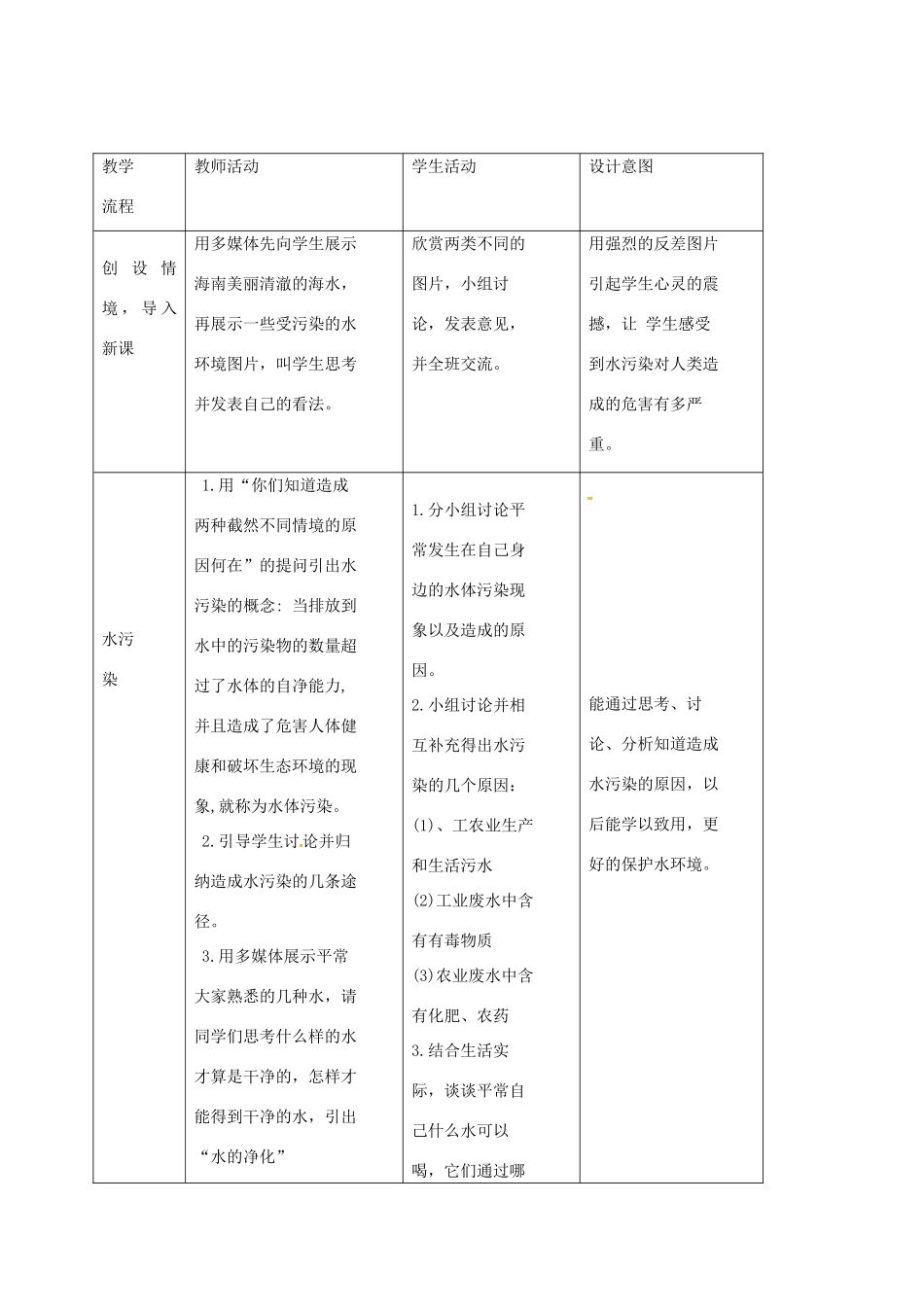 八年级科学上册 1.7 水的利用和保护（第2课时）教学设计 （新版）浙教版-（新版）浙教版初中八年级上册自然科学教案_第2页