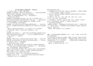 诗词鉴赏题型及答题思路