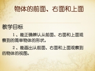 物体的前面+右面和上面
