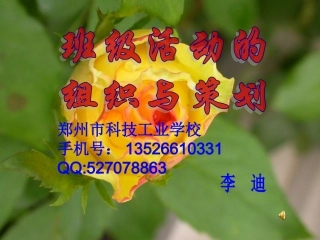 班级活动的组织与策划课件（简短文字）