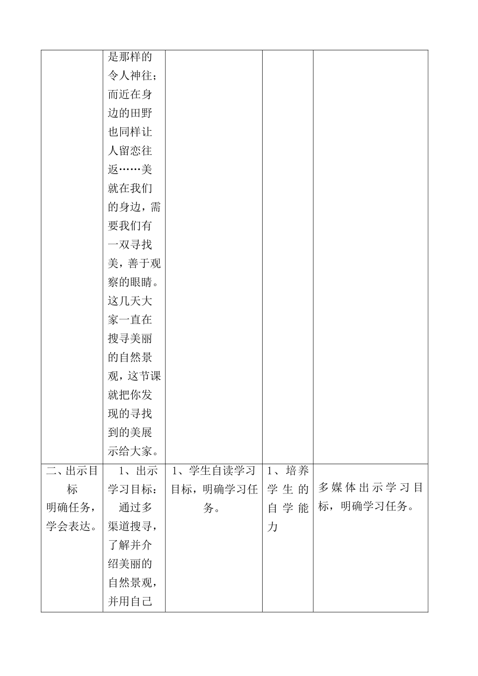 张艳芳《介绍一处自然景观》教学设计_第3页